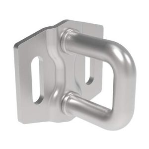 Rotary Push-to-Close Latch Striker, Small Size, Stainless steel, Nickel Plated, Bright