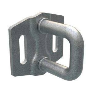 Rotary Push-to-Close Latch Striker, Small Size, Steel, Zinc Nickel, Bright