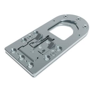 Rach Attach, 1U, Ultra Thin, 22.3 distance of mounting holes, Zinc Plated, Bright