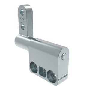 Constant Torque Hinge, Asymmetric, Forward Torque  0.75 N-m, Reverse Torque 0.95 N-m, Rivet / Screw (thru hole), Zinc Alloy, Natural