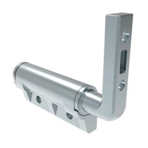 Constant Torque Hinge, Sy mmetric, Forward Torque 1.35 N-m (12 in-lbf), Reverse Torque 1.35 N-m (12 in-lbf), Rivet / Screw (thru hole), Zinc Alloy, Natural - Image 1