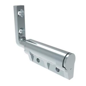 Constant Torque Hinge, Sy mmetric, Forward Torque 3.16 N-m (28 in-lbf), Reverse Torque 3.16 N-m (28 in-lbf), Rivet / Screw (thru hole), Zinc Alloy, Natural - Image 1
