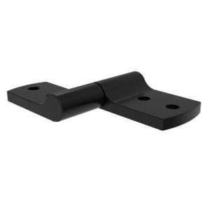 Constant Torque Hinge, Asymmetric, Forward Torque 2.94 N-m (26 in-lbf), Reverse Torque 1.76 N-m (15.6 in-lbf), Rivet / Screw (thru hole), Zinc Alloy, Black - Image 1