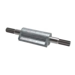 Constant Torque Hinge, Asymmetric, Forward Torque 1.580 N-m (13.98 in-lbf), Reverse Torque 2.260 N-m (20 in-lbf), Mold-in, Zinc Alloy, Natural - Image 1