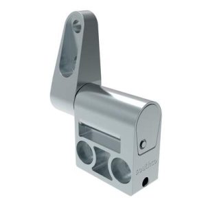Constant Torque Hinge, Asymmetric, Forward Torque  1.5 N-m (13.6 in-lbf), Reverse Torque 2.3 N-m (20 in-lbf), Rivet / Screw (thru hole), Zinc Alloy, Natural - Image 1