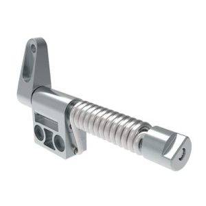Constant Torque Hinge, Counterbalanced, Asymmetric, Forward Torque 2.2 N-m (19.1 in-lbf), Reverse Torque 3.2 N-m (28 in-lbf), Rivet / Screw (thru hole), Zinc Alloy, Natural - Image 1