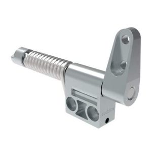 Constant Torque Hinge, Counterbalanced, Asymmetric, Forward Torque 3.4 N-m (30 in-lbf), Reverse Torque 5 N-m (44 in-lbf), Rivet / Screw (thru hole), Zinc Alloy, Natural - Image 1