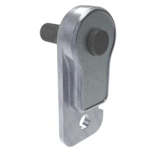 Constant Torque Embedded Hinge, Press-in Installation, Zinc Alloy, Natural Housing, Forward Torque 2.3 N-m, Reverse Torque 3 N-m