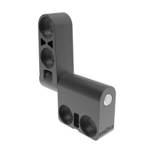 Constant Torque Hinge, Asymmetric, Forward Torque 0.6 N-m (5.3 in-lbf), Reverse Torque 0.79 N-m (7 in-lbf), Rivet / Screw (thru hole), Zinc Alloy, Black - Image 1