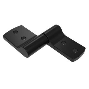 Constant Torque Hinge, Asymmetric, Forward Torque 1.13 N-m (10 in-lbf), Reverse Torque 0.68 N-m (6 in-lbf), Rivet / Screw (thru hole), Zinc Alloy, Black - Image 1