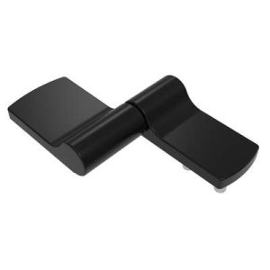 Constant Torque Hinge, Asymmetric, Forward Torque 0.41 N-m (3.6 in-lbf), Reverse Torque 0.68 N-m (6 in-lbf), Threadstud and Nut, Zinc Alloy, Black - Image 1