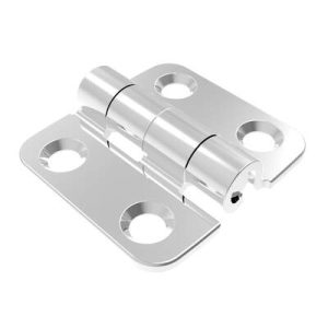 Friction Hinge, 1.7Nm Forward Torque, Small Leaf, Small Leaf, 38 mm (1.50 in) Long, 316 Stainless Steel, High Gloss