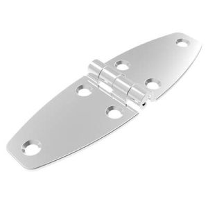 Friction Hinge, 1.7Nm Forward Torque, Large Leaf, Large Leaf, 38 mm (1.50 in) Long, 316 Stainless Steel, High Gloss