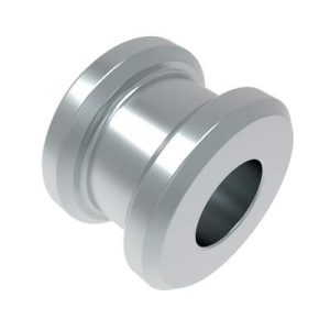 Slide Latch Keeper, Steel, Zinc Plate, Bright Chromate - Image 1