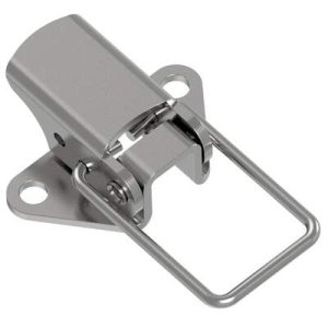 Toggle Style Draw Latch, Small Size, Exposed Mount, Steel, Zinc Plate, Bright chromate