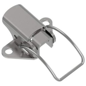 Toggle Style Draw Latch, Small Size, Exposed Mount, Steel, Zinc Plate, Bright chromate