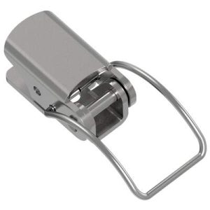 Toggle Style Draw Latch, Small Size, Concealed Mount, Stainless Steel, Passivated