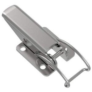 Toggle Style Draw Latch, Medium Size, Exposed Mount, Stainless Steel, Passivated - Image 1