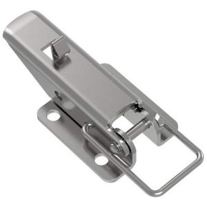 Toggle Style Draw Latch, Medium Size, Exposed Mount, Stainless Steel, Passivated - Image 1