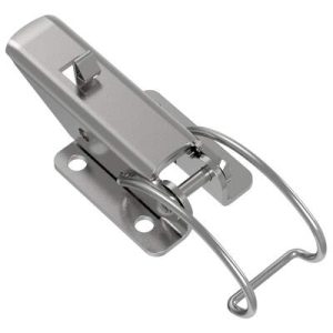 Toggle Style Draw Latch, Medium Size, Exposed Mount, Stainless Steel, Passivated
