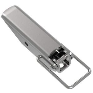 Toggle Style Draw Latch, Medium Size, Concealed Mount, Steel, Zinc Plate, Bright chromate - Image 1