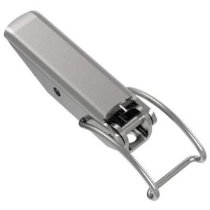 Toggle Style Draw Latch, Medium Size, Concealed Mount, Stainless Steel, Passivated - Image 1