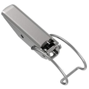 Toggle Style Draw Latch, Medium Size, Concealed Mount, Stainless Steel, Passivated - Image 1