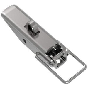 Toggle Style Draw Latch, Medium Size, Concealed Mount, Steel, Zinc Plate, Bright chromate - Image 1