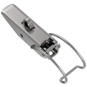 Toggle Style Draw Latch, Medium Size, Concealed Mount, Steel, Zinc Plate, Bright chromate - Image 1