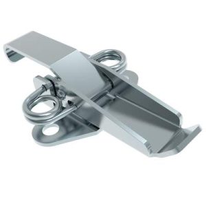 Draw Latch, No Restriction, Short Blade, Steel, Zinc Plate, Bright chromate