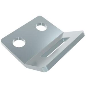 Draw Latch, Keeper, Steel, Zinc Plate, Bright chromate