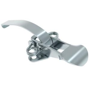 Draw Latch, No Restriction, Long Blade, Steel, Zinc Plate, Bright chromate